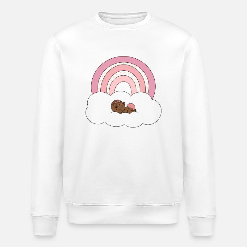 Bébé arc-en-ciel - Sweat bio ROLLER Stanley/Stella Unisexe - blanc