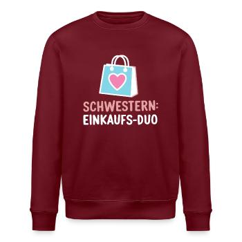 Schwestern-Einkaufs Duo: Lustig Beste Schwester - Stanley/Stella Unisex Bio-Sweatshirt ROLLER - Weiß - Vorne - Nik (191cm)