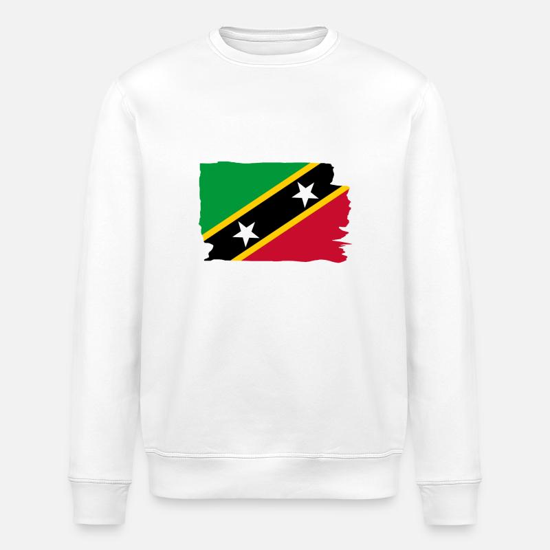 Saint-Kitts-et-Nevis - Caraïbes - Antilles - Sweat bio ROLLER Stanley/Stella Unisexe - blanc