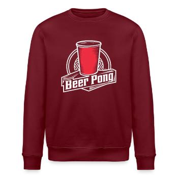 Beer Pong Fan Must-Have Party Spiel Spaß - Stanley/Stella Unisex Bio-Sweatshirt ROLLER - Weiß - Vorne - Nik (191cm)