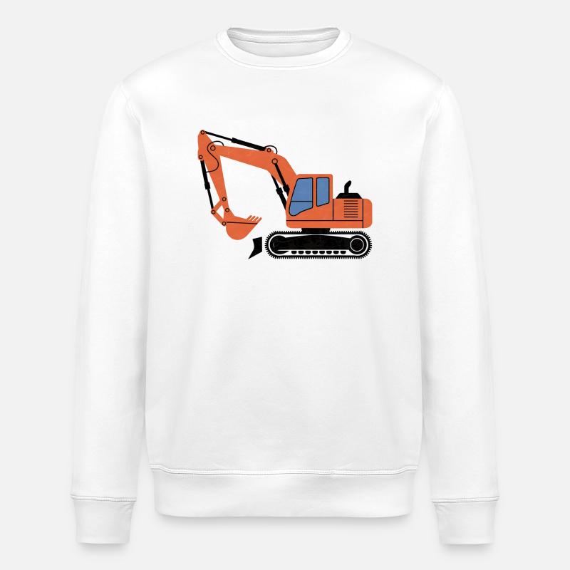 Gelbe Schaufel - Stanley/Stella Unisex Bio-Sweatshirt ROLLER - Weiß