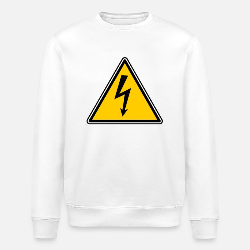 lightbulb light bulb gluehampe lamp7 - Stanley/Stella ROLLER Unisex Organic Sweatshirt - white