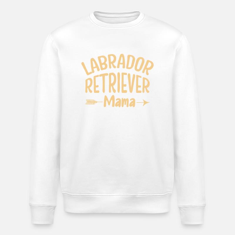 Labrador Retriever Mama - Stanley/Stella ROLLER Unisex Organic Sweatshirt - white