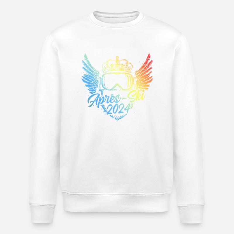 Apres Ski 2024 Bunt - Stanley/Stella Unisex Bio-Sweatshirt ROLLER - Weiß