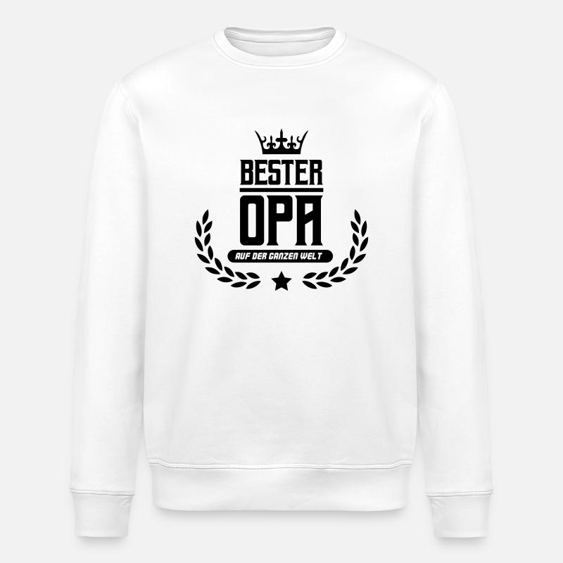 Meilleur grand-père du monde - Sweat bio ROLLER Stanley/Stella Unisexe - blanc