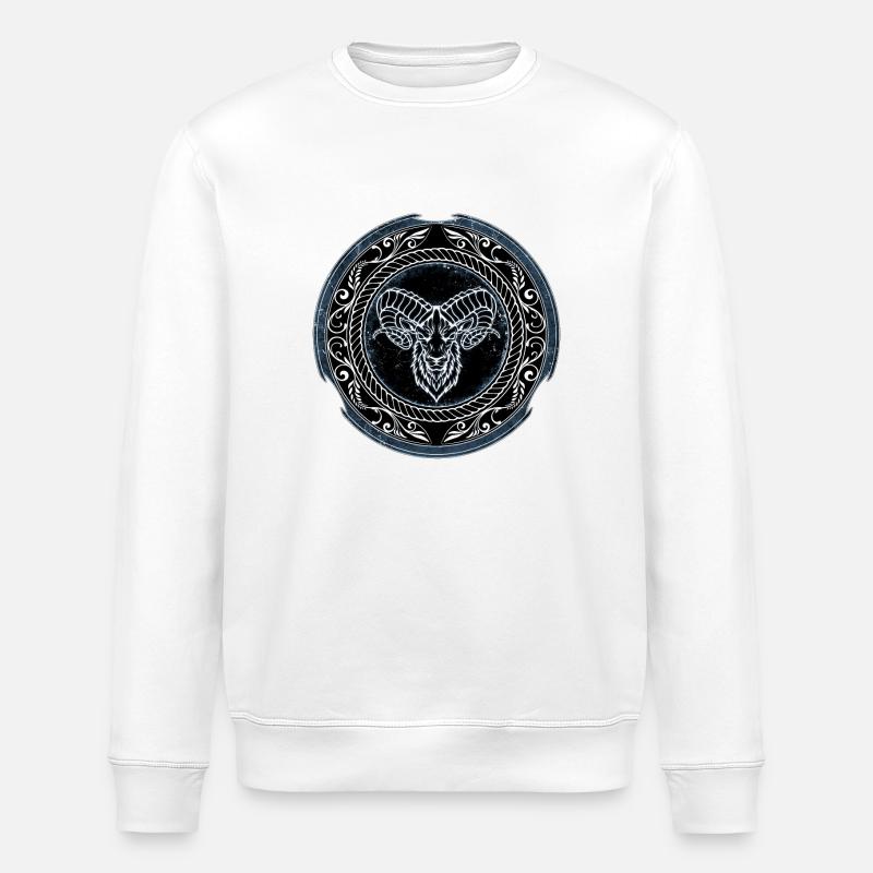 Viking Aries Aries - Stanley/Stella ROLLER Unisex Organic Sweatshirt - white