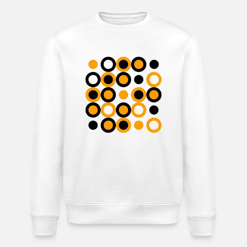 geometric patterns - Stanley/Stella ROLLER Unisex Organic Sweatshirt - white