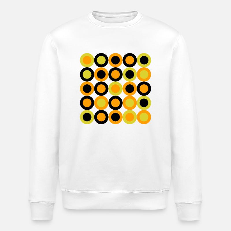 geometric pattern - Stanley/Stella Unisex Bio-Sweatshirt ROLLER - Weiß