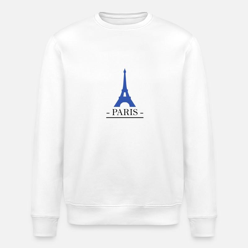 Paris - Sweat bio ROLLER Stanley/Stella Unisexe - blanc