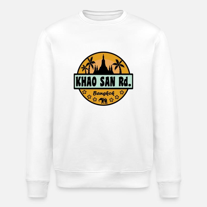 Khao San Thaïlande - Sweat bio ROLLER Stanley/Stella Unisexe - blanc