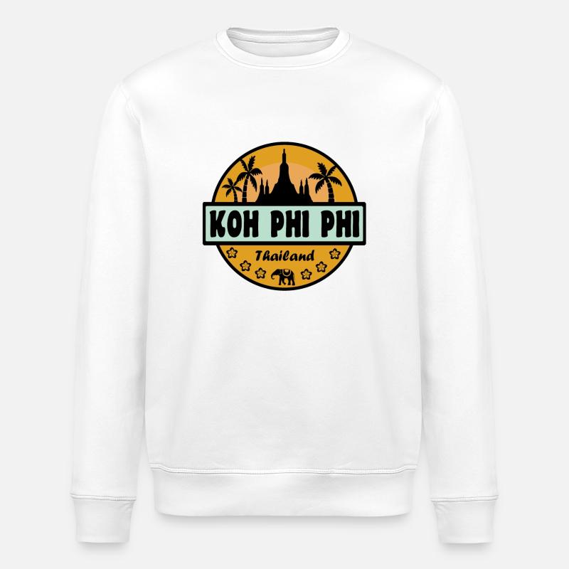Koh Phi Phi Thailand - Stanley/Stella Unisex Bio-Sweatshirt ROLLER - Weiß