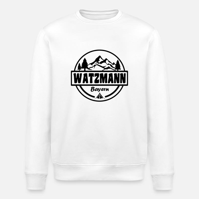 Watzmann - Stanley/Stella Unisex Bio-Sweatshirt ROLLER - Weiß