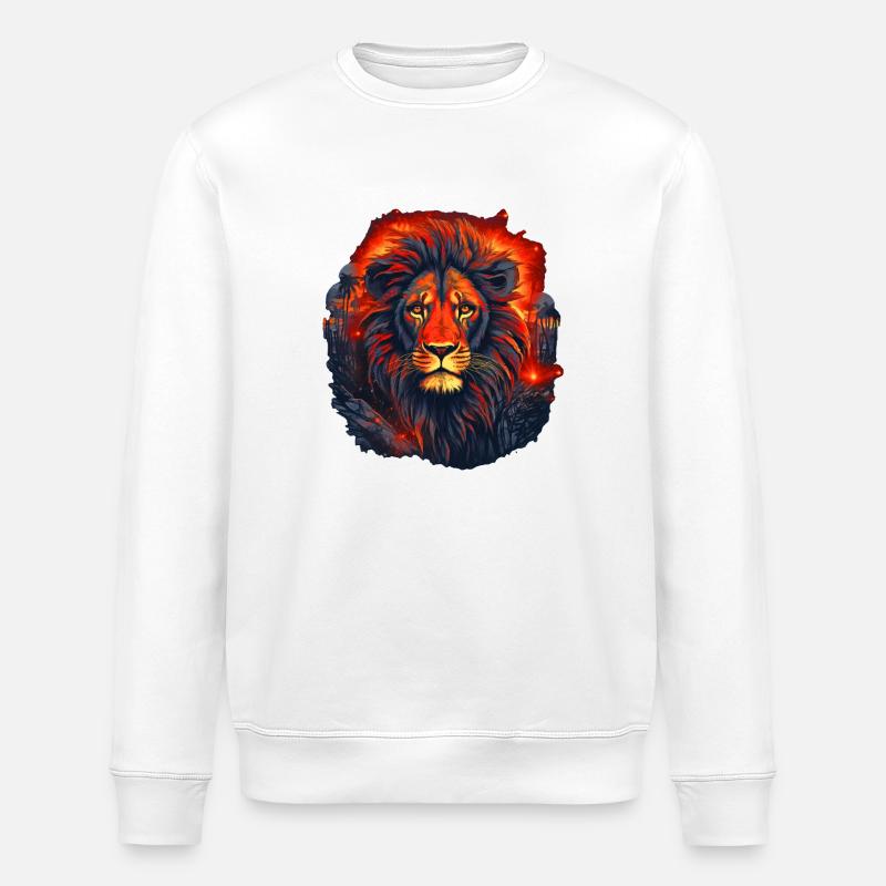 Le lion en vous - Sweat bio ROLLER Stanley/Stella Unisexe - blanc