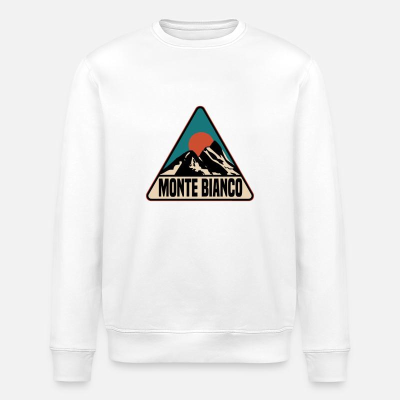 Monte Bianco - Sweat bio ROLLER Stanley/Stella Unisexe - blanc
