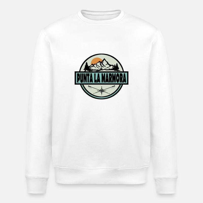 Punta La Marmora - Sweat bio ROLLER Stanley/Stella Unisexe - blanc