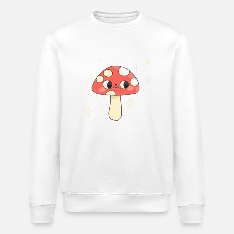 Champignon - Sweat bio ROLLER Stanley/Stella Unisexe - blanc