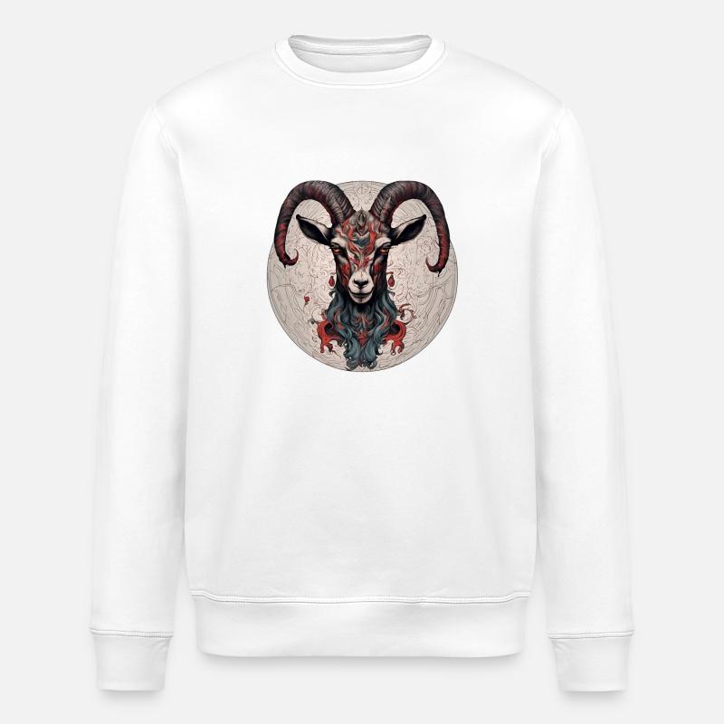 Steinbock - Stanley/Stella Unisex Bio-Sweatshirt ROLLER - Weiß