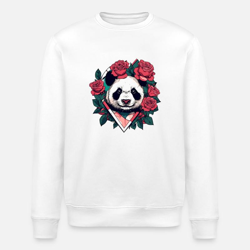 Panda - Sweat bio ROLLER Stanley/Stella Unisexe - blanc
