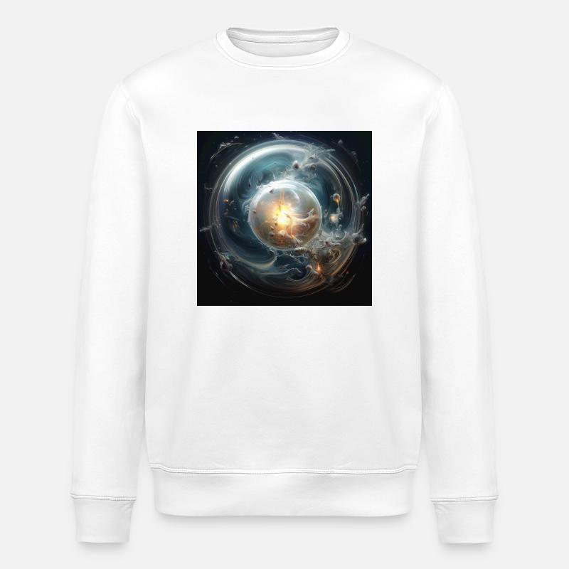 Flüssige Materie - Stanley/Stella Unisex Bio-Sweatshirt ROLLER - Weiß