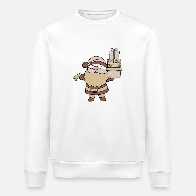 Weihnachtsmann - Stanley/Stella Unisex Bio-Sweatshirt ROLLER - Weiß