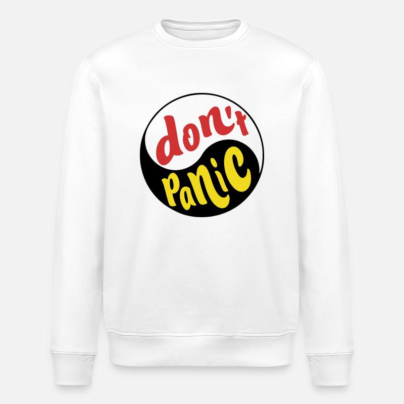 Dont Panic 1 - Stanley/Stella Unisex Bio-Sweatshirt ROLLER - Weiß
