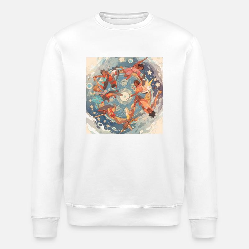 Jungs im Ozean - Stanley/Stella Unisex Bio-Sweatshirt ROLLER - Weiß