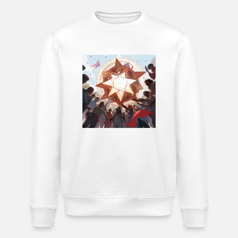 La Célébration du Soleil ☀ - Sweat bio ROLLER Stanley/Stella Unisexe - blanc