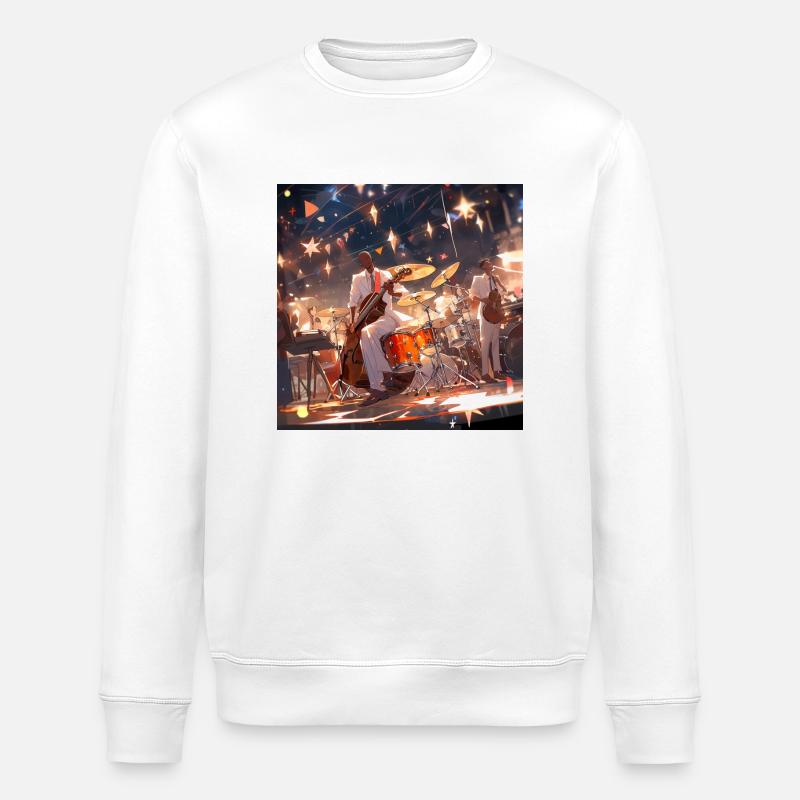 Jazz Symphony - Sweat bio ROLLER Stanley/Stella Unisexe - blanc