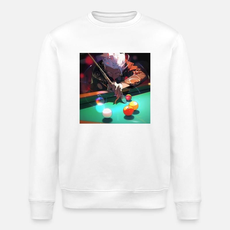 Billiards Play - Sweat bio ROLLER Stanley/Stella Unisexe - blanc