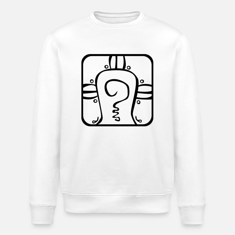 16 Kin Maya BLK Krieger - Stanley/Stella Unisex Bio-Sweatshirt ROLLER - Weiß