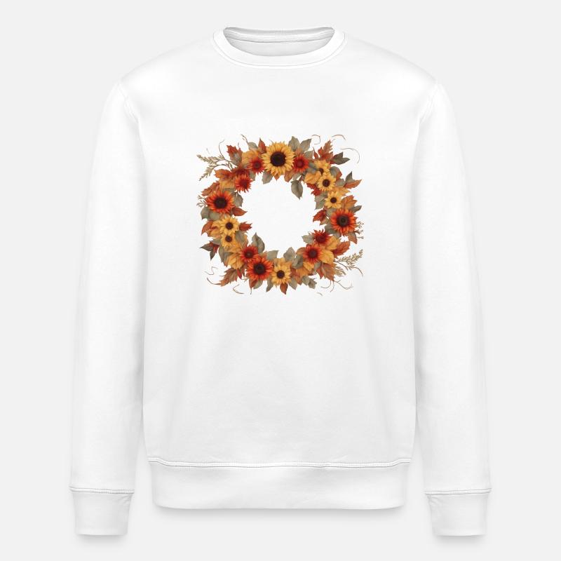 Herbstkranz - Stanley/Stella Unisex Bio-Sweatshirt ROLLER - Weiß