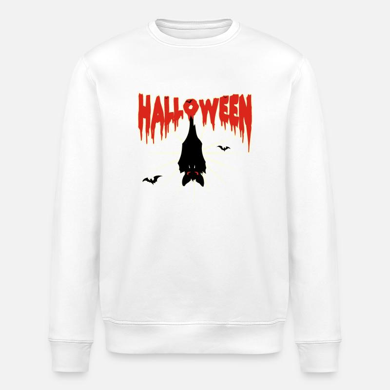 Chauve-souris d’Halloween - Sweat bio ROLLER Stanley/Stella Unisexe - blanc