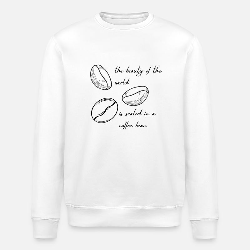 Kaffeebohne - Stanley/Stella Unisex Bio-Sweatshirt ROLLER - Weiß