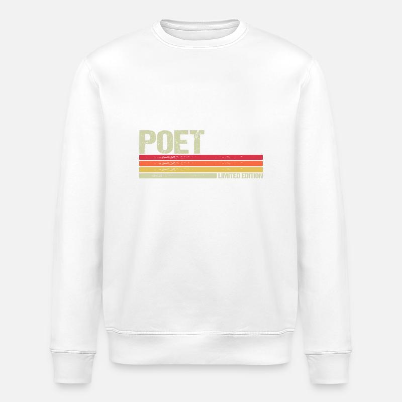 Édition limitée de poète - Sweat bio ROLLER Stanley/Stella Unisexe - blanc