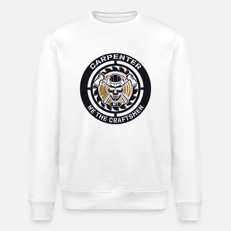Menuisier nous les artisans - Sweat bio ROLLER Stanley/Stella Unisexe - blanc