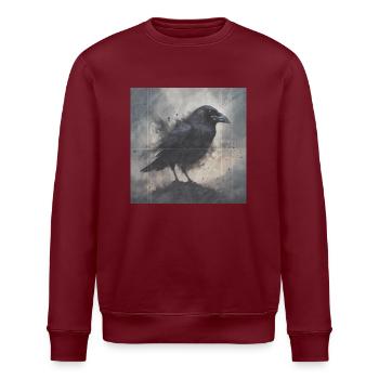 Dunkler Rabe - Stanley/Stella Unisex Bio-Sweatshirt ROLLER - Weiß - Vorne - Nik (191cm)