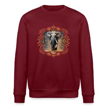 Elefant in Glitzerwolke - Stanley/Stella Unisex Bio-Sweatshirt ROLLER - Weiß - Vorne - Nik (191cm)