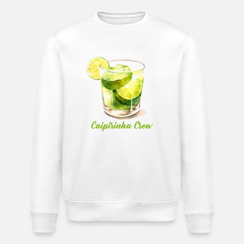 Caipirinha Crew Cocktail Long Drink - Sweat bio ROLLER Stanley/Stella Unisexe - blanc