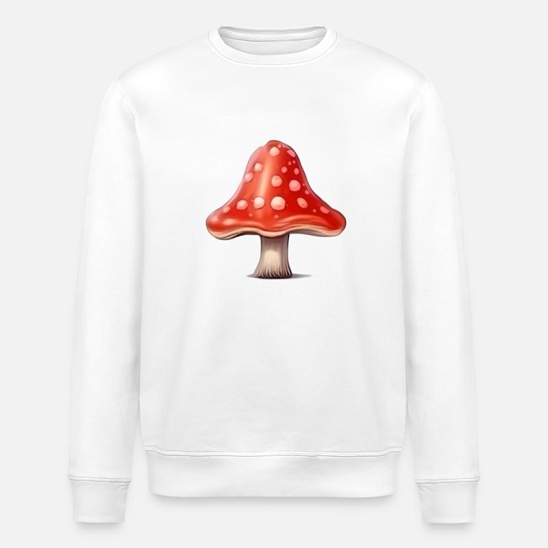 Toadstool Mushroom Mushroom Picker - Sweat bio ROLLER Stanley/Stella Unisexe - blanc