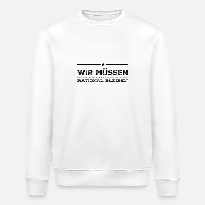 rational ist wunderbar - Stanley/Stella Unisex Bio-Sweatshirt ROLLER - Weiß