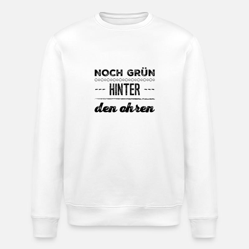 ich bin noch nicht reif - Stanley/Stella Unisex Bio-Sweatshirt ROLLER - Weiß