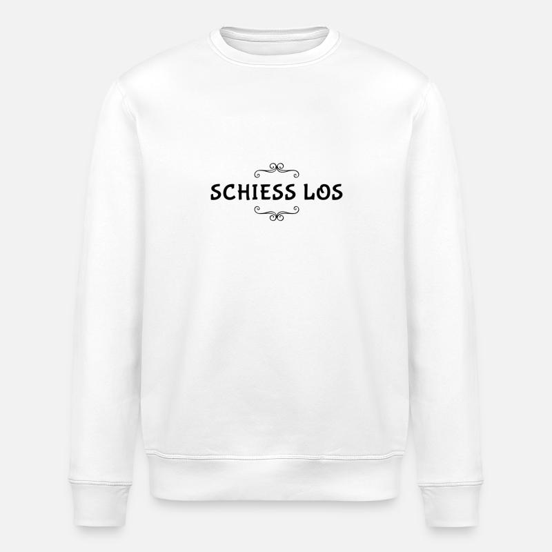schieß los - Stanley/Stella Unisex Bio-Sweatshirt ROLLER - Weiß