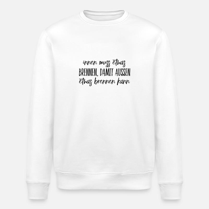 inneres Feuer - Stanley/Stella Unisex Bio-Sweatshirt ROLLER - Weiß