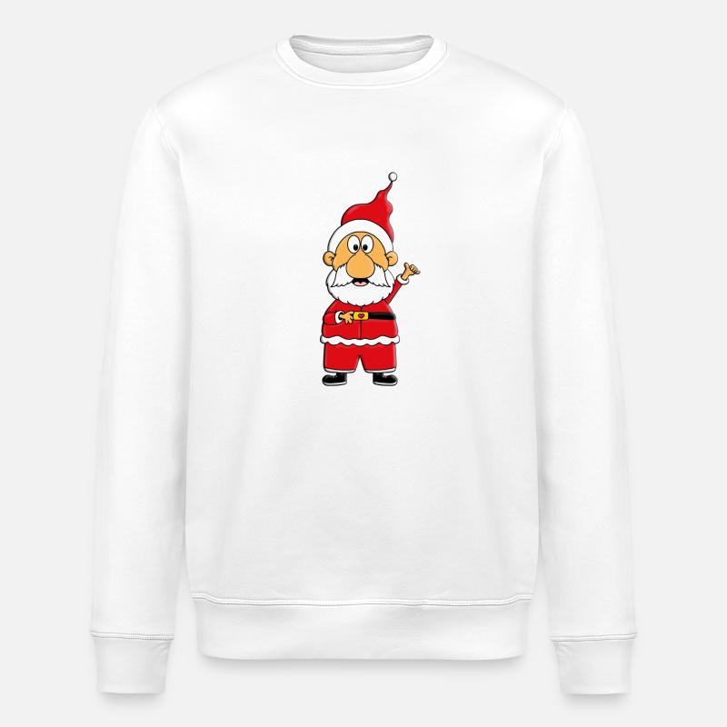 WEIHNACHTSMANN - WEIHNACHTEN - Stanley/Stella Unisex Bio-Sweatshirt ROLLER - Weiß