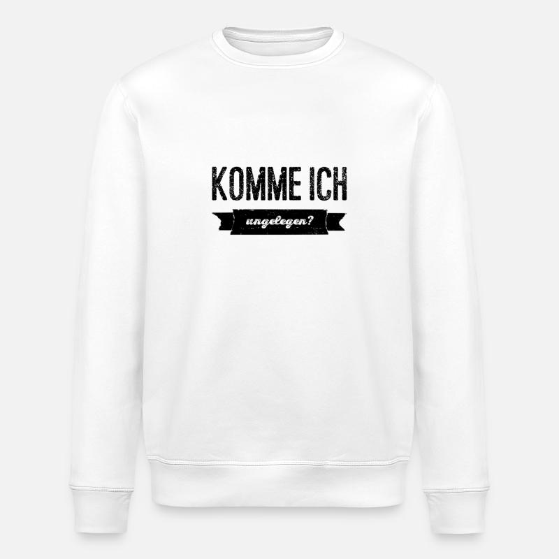 stört meine Anwesenheit? - Stanley/Stella Unisex Bio-Sweatshirt ROLLER - Weiß