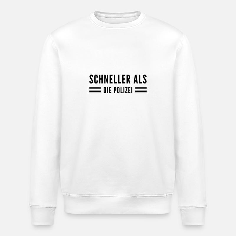 ich bin sehr schnell - Stanley/Stella Unisex Bio-Sweatshirt ROLLER - Weiß