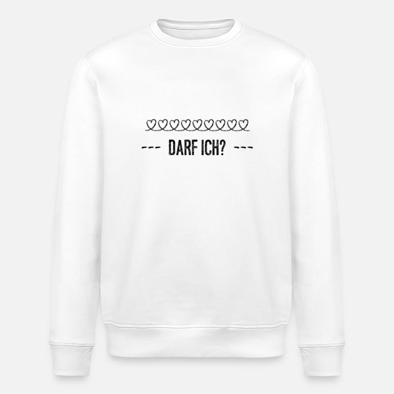darf ich das? - Stanley/Stella Unisex Bio-Sweatshirt ROLLER - Weiß
