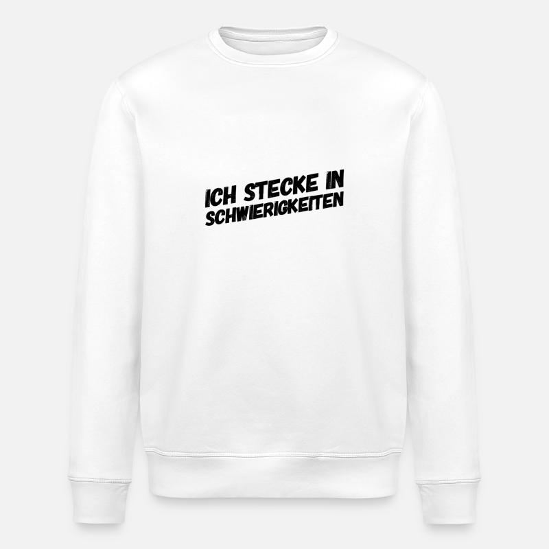 Schwierigkeiten - Stanley/Stella Unisex Bio-Sweatshirt ROLLER - Weiß