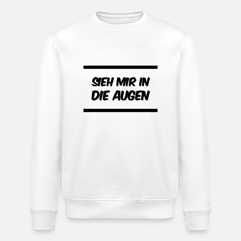 sieh mich bitte an - Stanley/Stella Unisex Bio-Sweatshirt ROLLER - Weiß