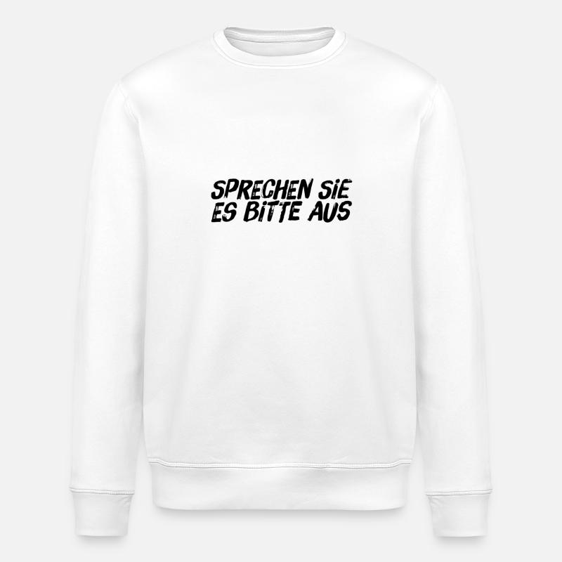 bitte aussprechen - Stanley/Stella Unisex Bio-Sweatshirt ROLLER - Weiß